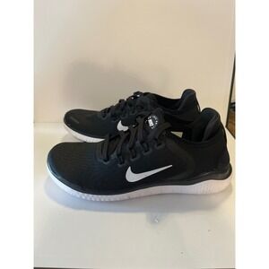 Nike Free RN 2018 Womens Running Shoes Black White 942837-001 Size 6.5